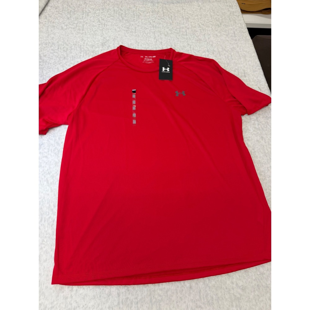 Under Armour Mens Tech 2.0 Short Sleeve Tee Red 2XL 1326413-600 NWT